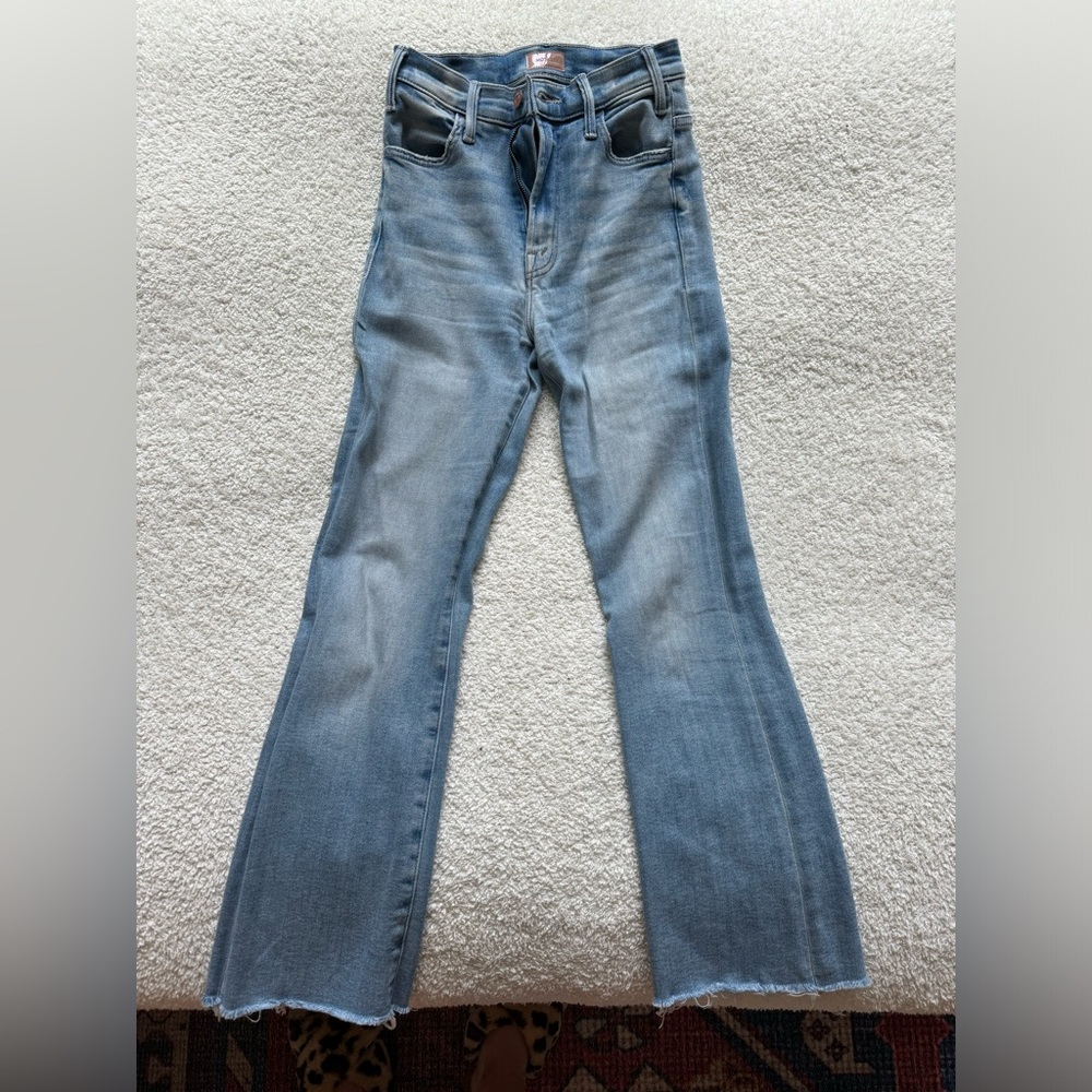 Mother The Insider Crop Step Fray, Size 24